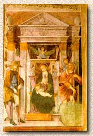 Madonna in trono con bambino fra i Santi Rocco e Cristoforo
